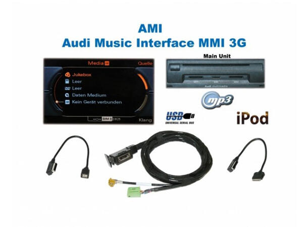 Kufatec Audi Music interface (AMI) A6/A7 (2010-2014) m/MMI 3G (USB)